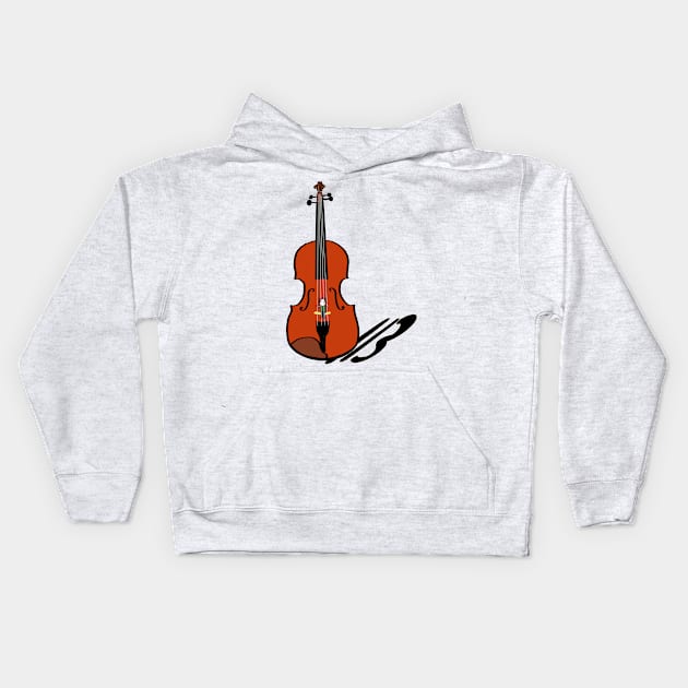 Viola power stay home Kids Hoodie by Guastevi